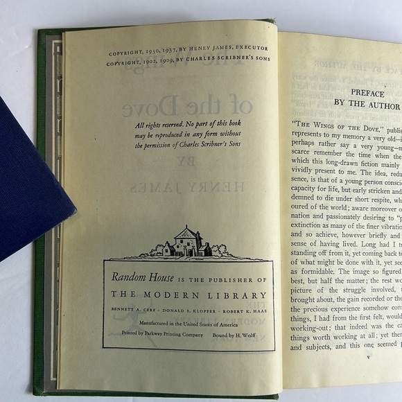 The Modern Library BOOKS Lot The Wings of the Dove James South Wind Douglas VTG - Picture 11 of 12